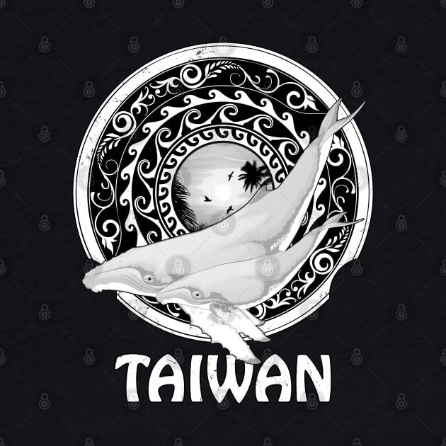 Humpback Whales Shield of Taiwan by NicGrayTees